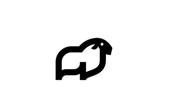 多款生动的黑白动物logo设计【动物剪影logo设计】