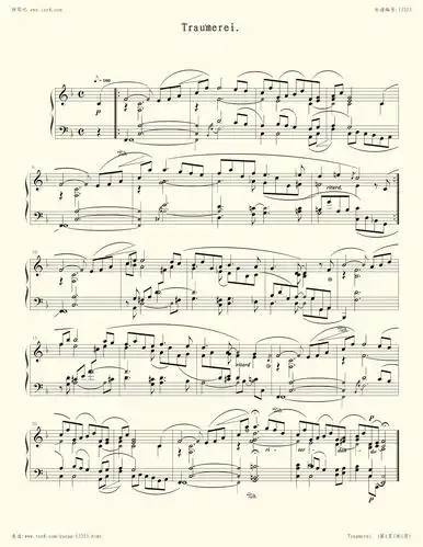 钢琴谱:梦幻曲(schumann.舒曼 童年情景 op15 no7)