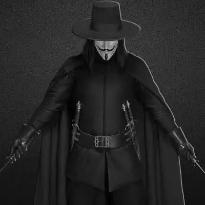 v字仇杀队头像v字仇杀队黑客图片头像高清