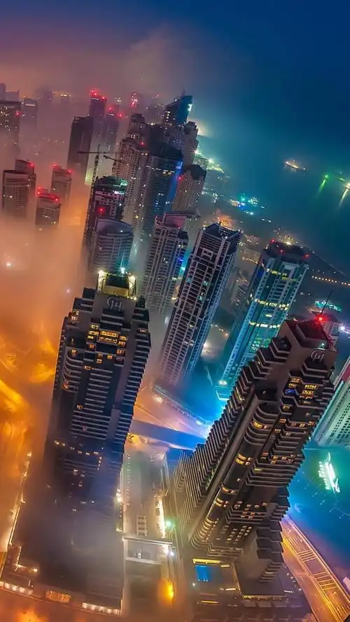 城市夜景灯火辉煌