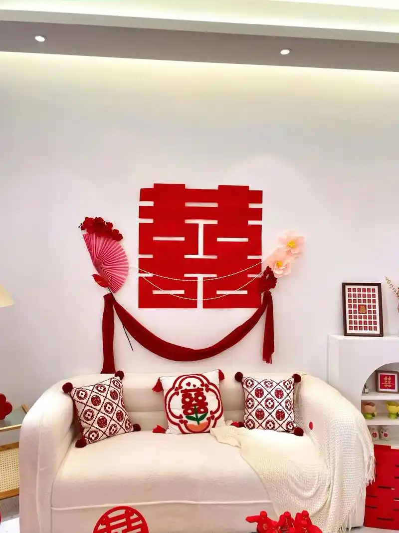 9030 搞定婚房背景墙75简直不要太出片.