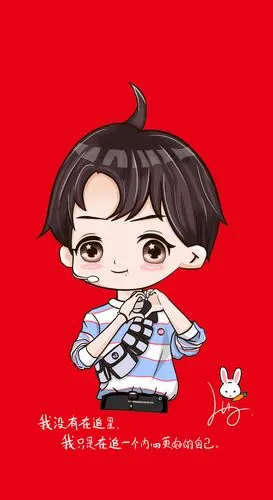 肖战q版形象人物手绘|动漫|单幅漫画|一只小月占戈 - 原创作品 - 站酷