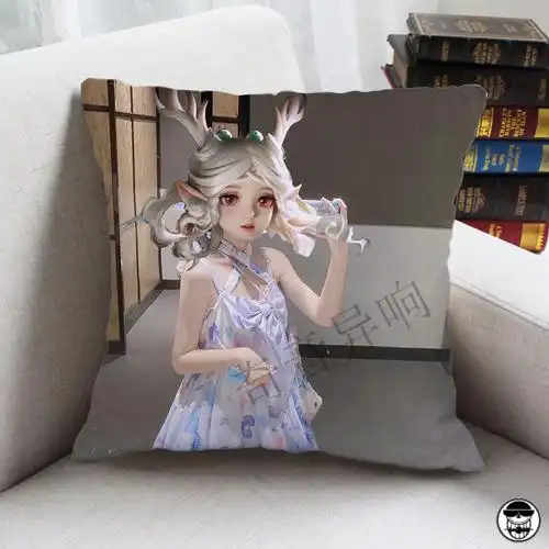 王者荣耀遇见神鹿瑶瑶抱枕皮肤照片男女生玩偶床靠枕来图定制 5 40*40