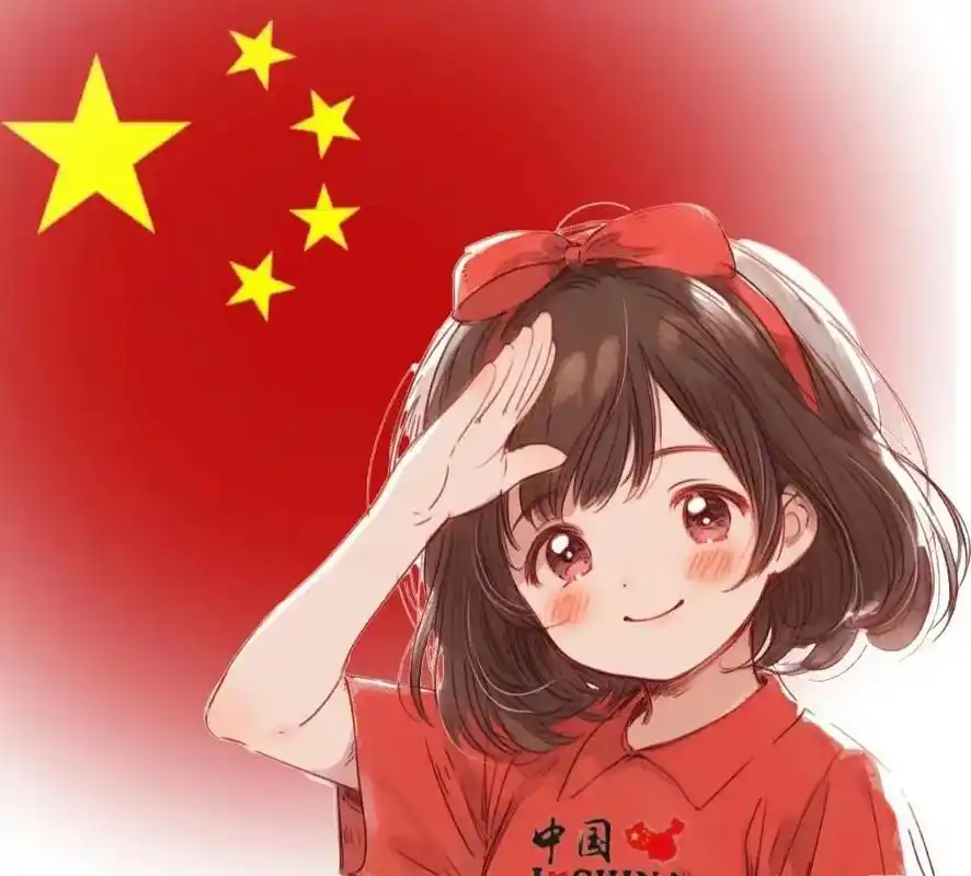 向国旗敬礼头像 - 抖音