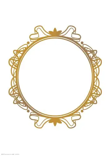 精美的圆形欧式边框