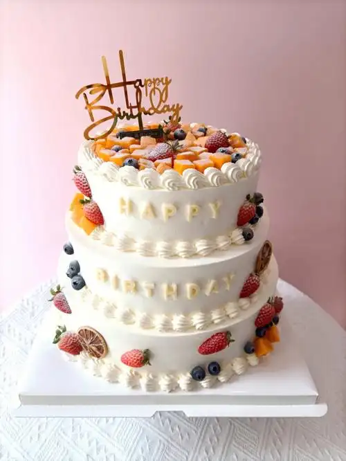 动物奶油蛋糕  #多层蛋糕  #水果蛋糕学蛋糕找我哦买蛋糕找闻哦