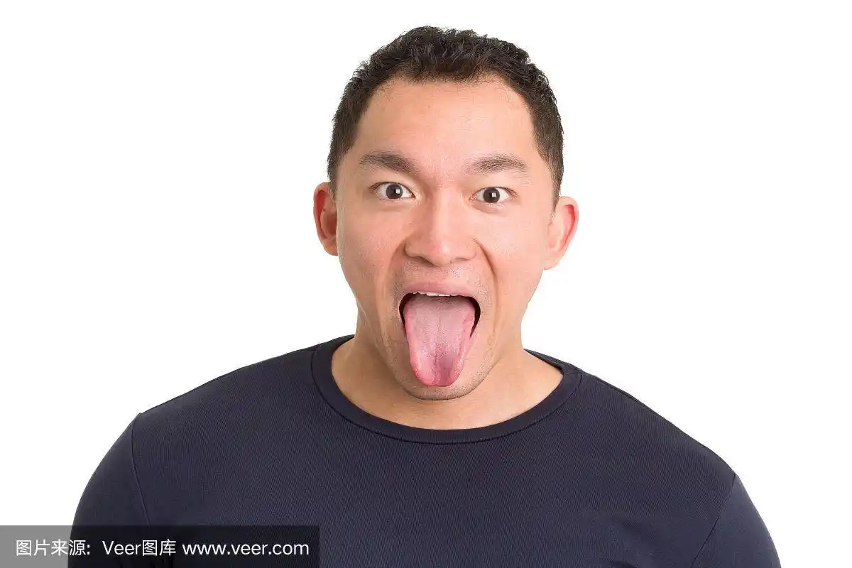 亚洲男人伸出舌头