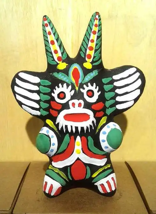 泥泥狗民间手工彩塑作品塑新斋潘纪坤