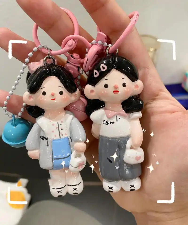 石塑粘土61好闺蜜挂件 收到这个礼物,那一定是很好的闺蜜吧