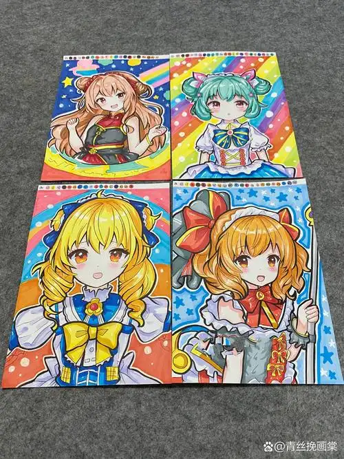 【动漫临摹卡】马克笔手绘动漫人物,带步骤