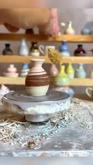 创意手工陶艺,指尖迷你小陶罐制作过程