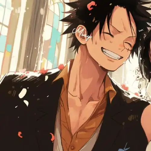 海贼王情侣头像##二次元新鲜事#动漫cp | 终于等到你