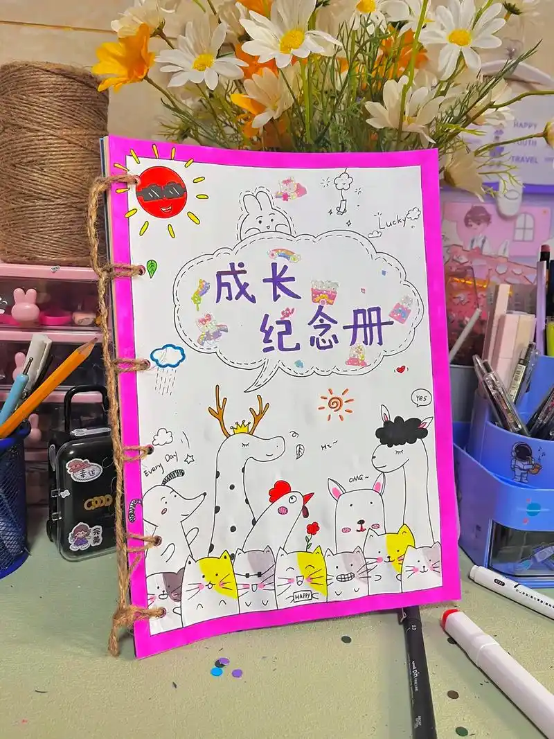 简单的#成长纪念册封面 #照片封 - 抖音