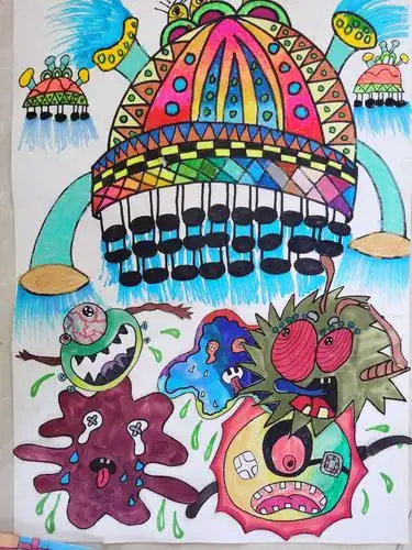 暖水小学"小何花开"学生绘画展 - 美篇