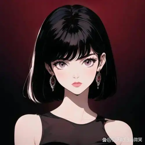 高冷御姐头像|长发齐刘海小姐姐