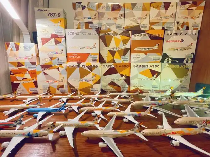 沙漠之钻阿提哈德航空模型