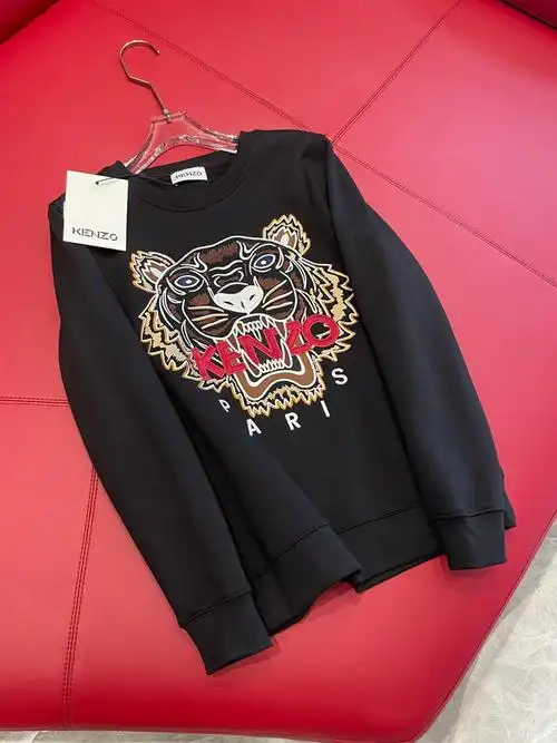 kenzo凯卓早秋刺绣虎头圆领卫衣
