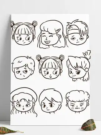 【人物线条画】图片免费下载_人物线条画素材_人物线条画模板-千图