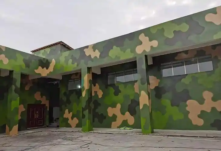 迷彩防伪喷涂设计与施工 - 安徽金明新广告有限公司