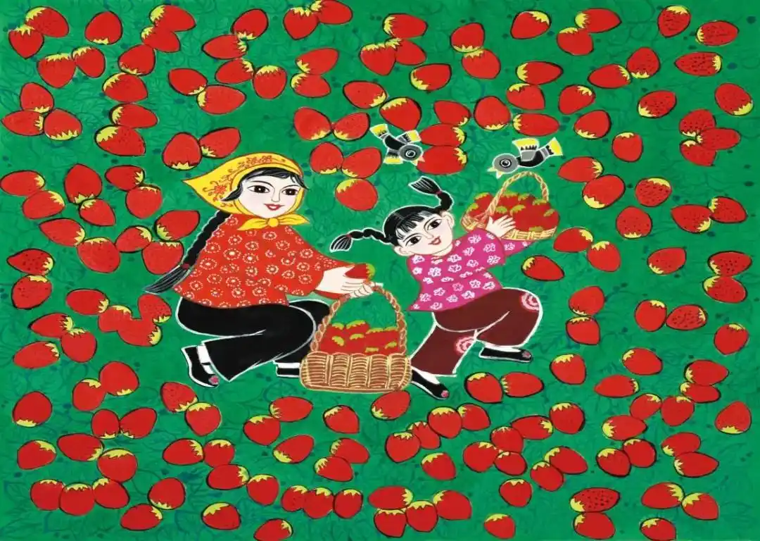 山西省农民画优秀作品展展现新农村新气象