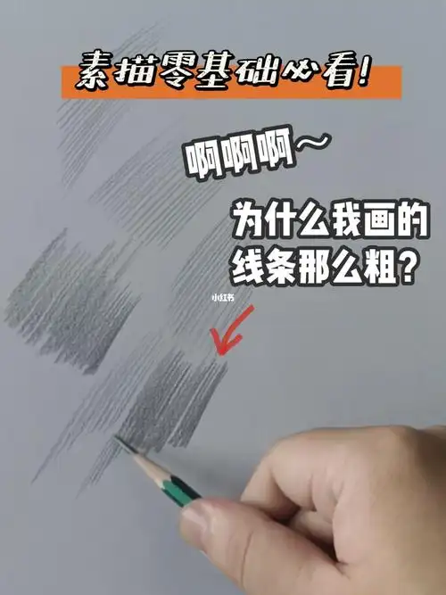 素描排线小技巧教你怎么把线条画细