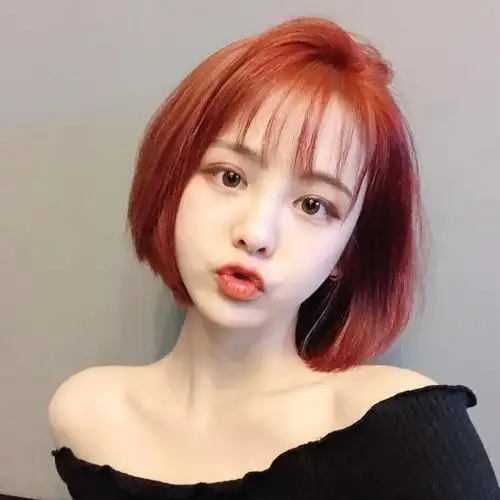 脏橘色染发膏蜜糖复古脏橘自己在家染2020流行色纯植物染发剂男女