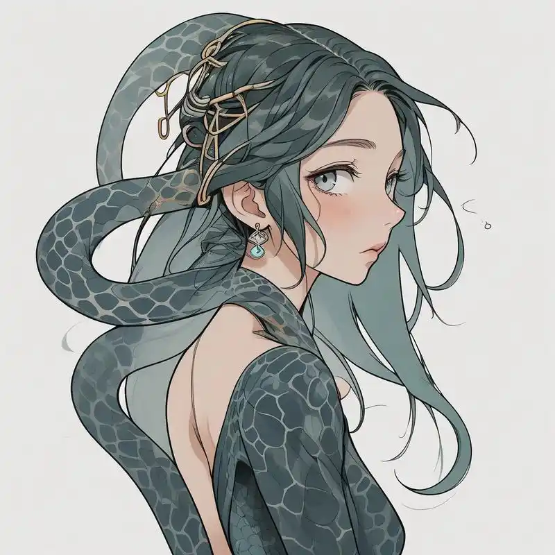 97蛇女魅力,炫酷头像来袭97 喔,这组蛇女头像真的太酷了!