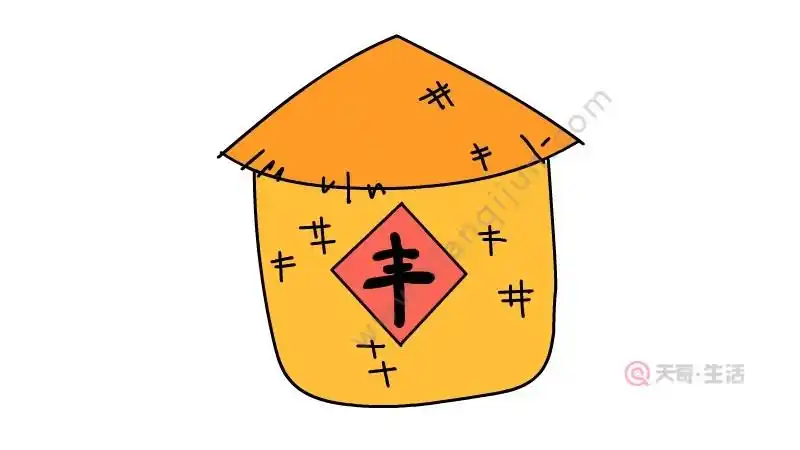 谷仓简笔画谷仓的画法