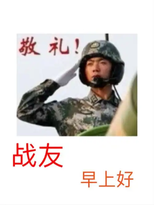 战友们早上好
