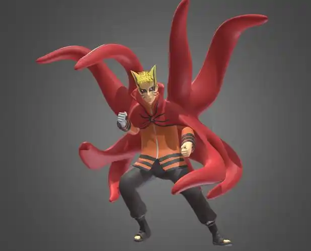 鸣人重粒子模式3d模型0