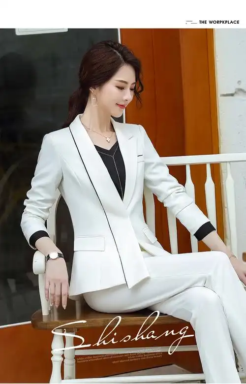 晨芙职业装女装套装时尚气质小西装女年会主持人高端总裁西服美容院