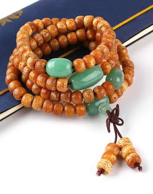 原创工艺 玉化星月菩提手串