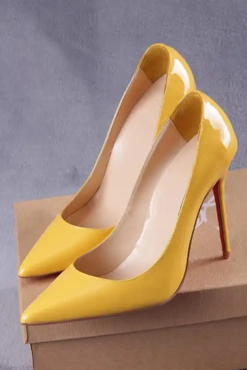 2014新款裸色红色高跟鞋 浅