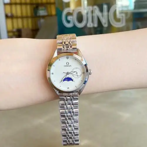 欧米茄女表手表优雅日月星辰