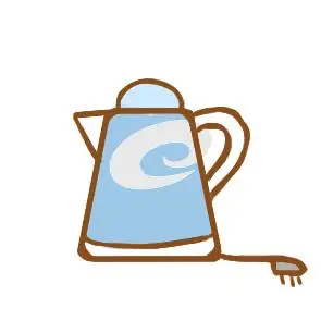 彩色的电热水壶简笔画原创教程步骤