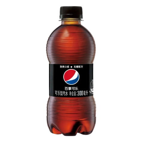 百事可乐饮料 pepsi 百事 可乐无糖 迷你小胶瓶 300ml*12瓶 碳酸饮料
