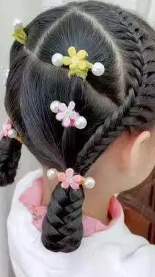 儿童编发一看就会扎的发型22辫子发型做个美美的小仙女吧