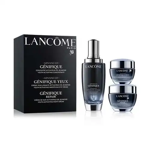 lancome兰蔻2020限量套装小黑瓶系列肌底液50ml眼霜15ml面霜50ml参数