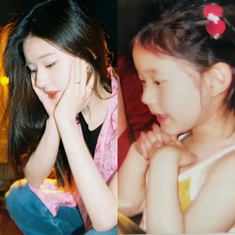 小时候vs现在 #赵露思 #做个快乐的女孩7815 99781569