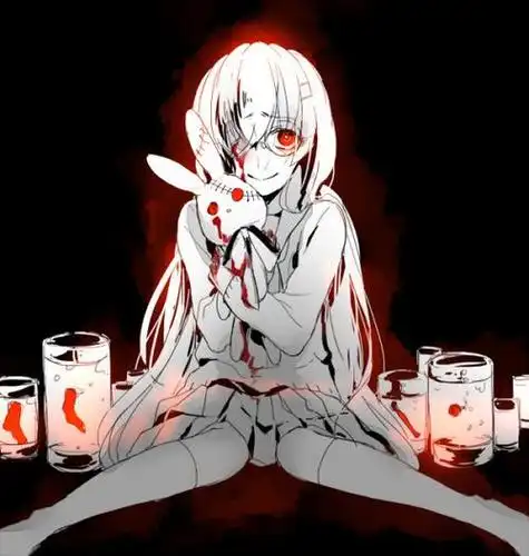 女生头像动漫可怕黑暗冷酷带血黑暗血腥一点