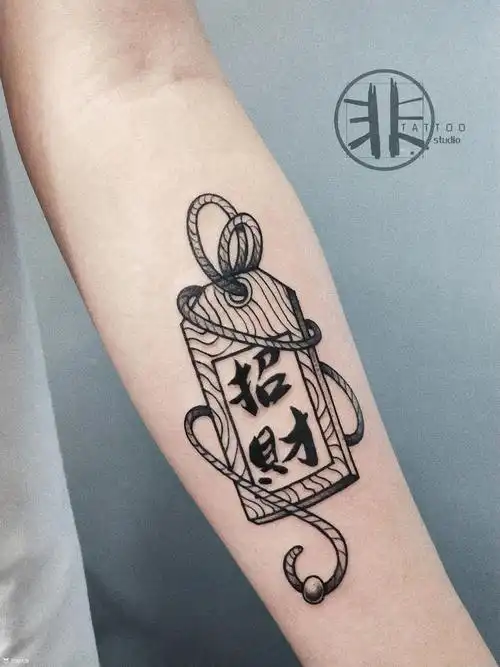 御守_纹身图案手稿图片_关飞的纹身作品集