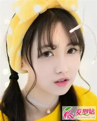 圆脸瘦脸靠这几根 龙须刘海实力显瘦