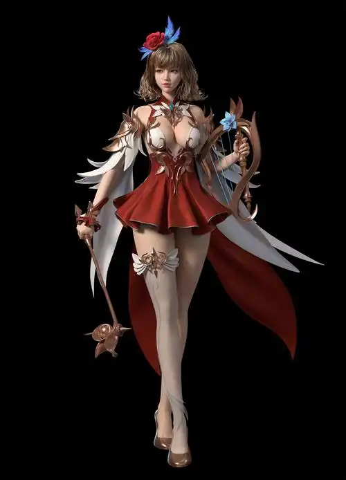 cg女角色 |三维|人物/生物|小小莹byy - 原创作品 - 站酷 (zcool)