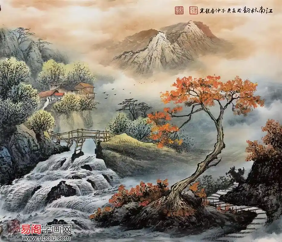 龙宽山水画作品赏析:秀在轻灵 美在深远|龙宽|笔墨|画家_新浪新闻