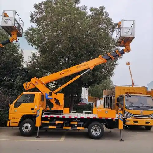 21米载人登高平台车23米直臂升降车蓝牌高空作业车带无线遥控