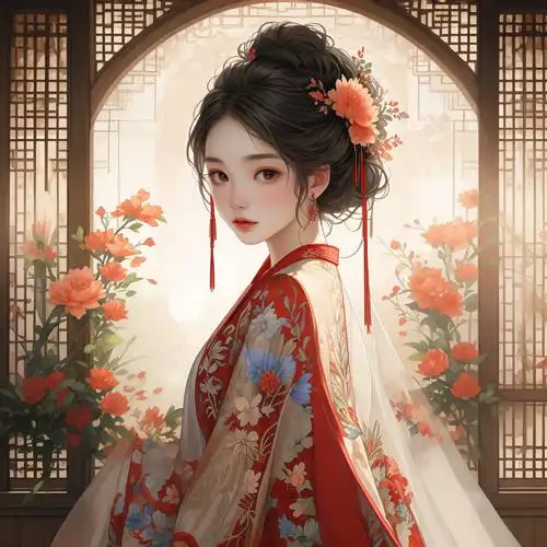 中式婚礼二次元新娘女孩头像👰‍♀️💍