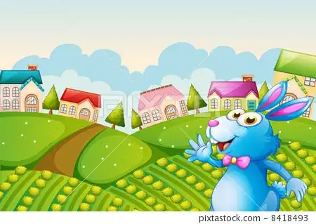 a bunny at the field 8418493