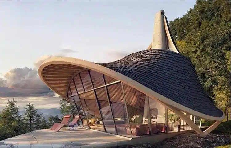 高颜值景区木屋设计报价,造型独特的木屋游客服务中心,售票木屋定制