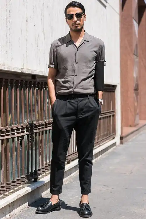 优雅时尚的男士九分裤搭配什么鞋子才够潮?