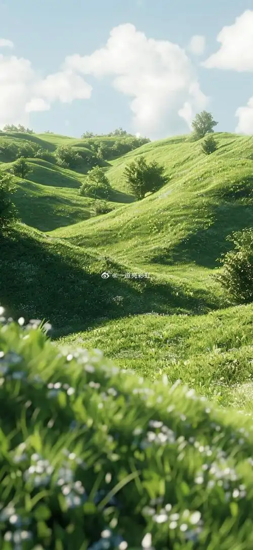 蔓延在山坡草地的绿色春光#情侣头像##女生头像##电脑壁纸##可爱头像